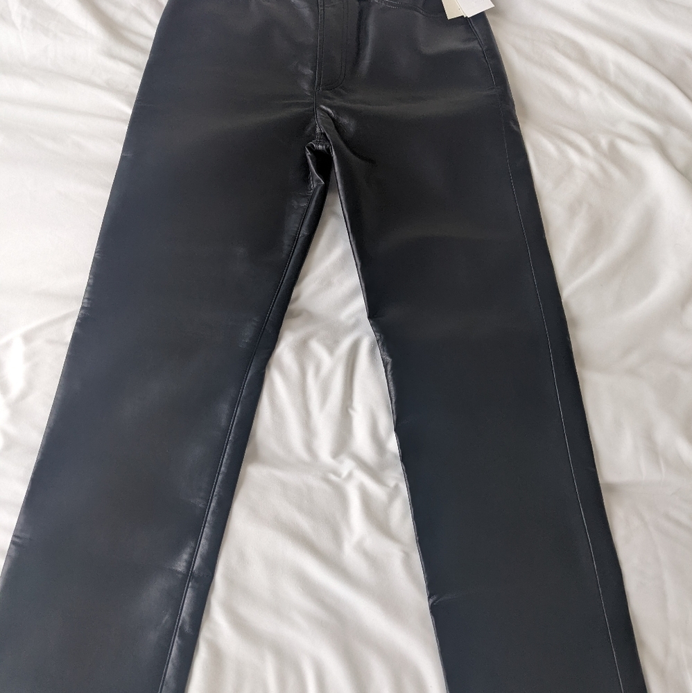 AGOLDE 90s Fitted Recycled Leather Pants